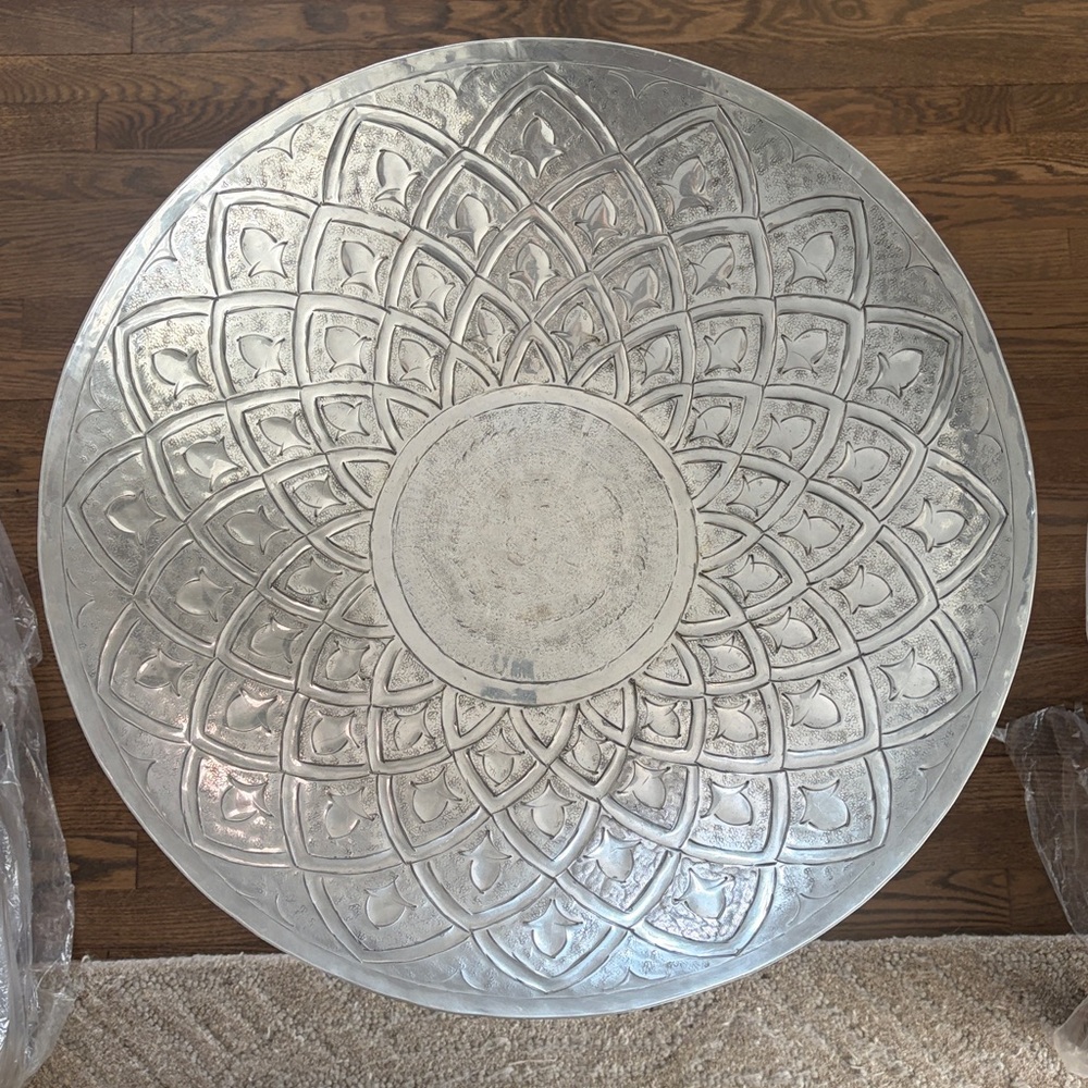 Intricate Silver Decorative Bowl